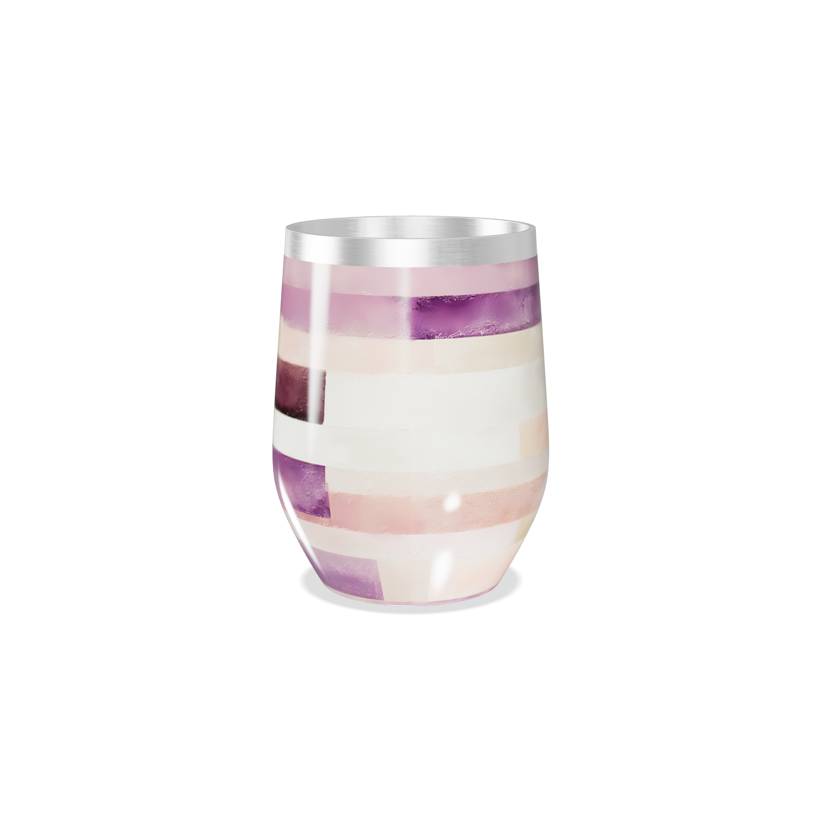 Copo Térmico Slim - Listras Coloridas Aço Inox