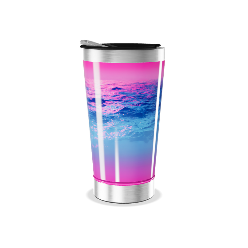 Copo Térmico - Gradiente Rosa Azul