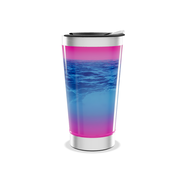 Copo Térmico - Gradiente Rosa Azul