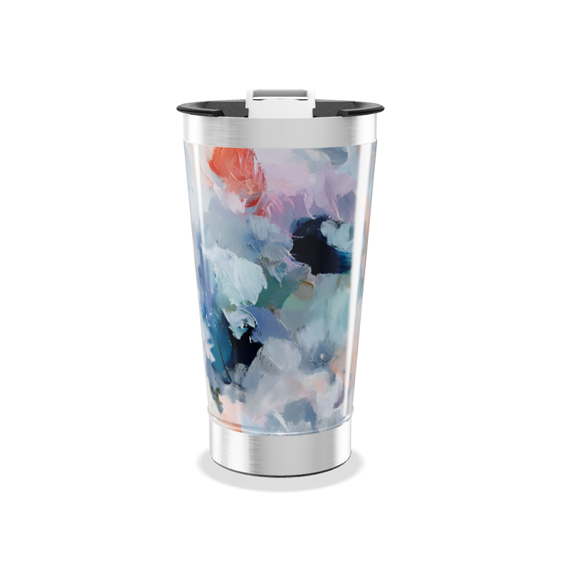 Copo Térmico - Estampa Abstrata Colorida