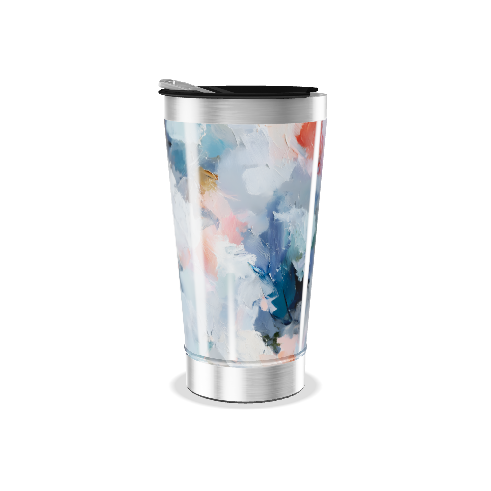 Copo Térmico - Estampa Abstrata Colorida