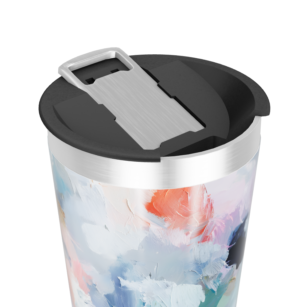 Copo Térmico - Estampa Abstrata Colorida