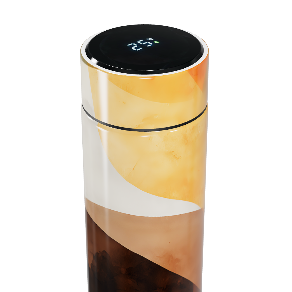 Garrafa Térmica Touch - Estampa Abstrata Colorida