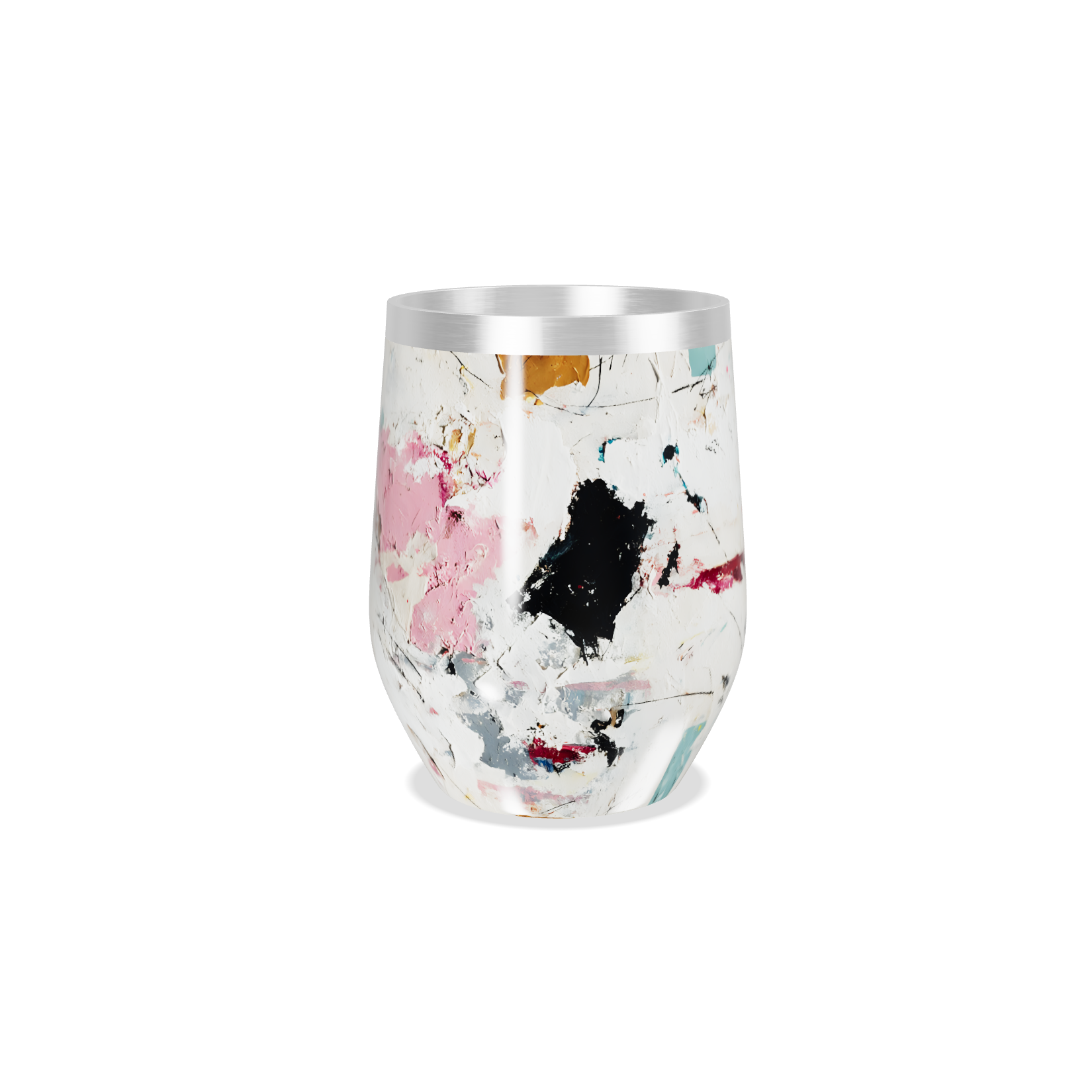 Copo Térmico Slim - Abstrato Colorido Aço Inox