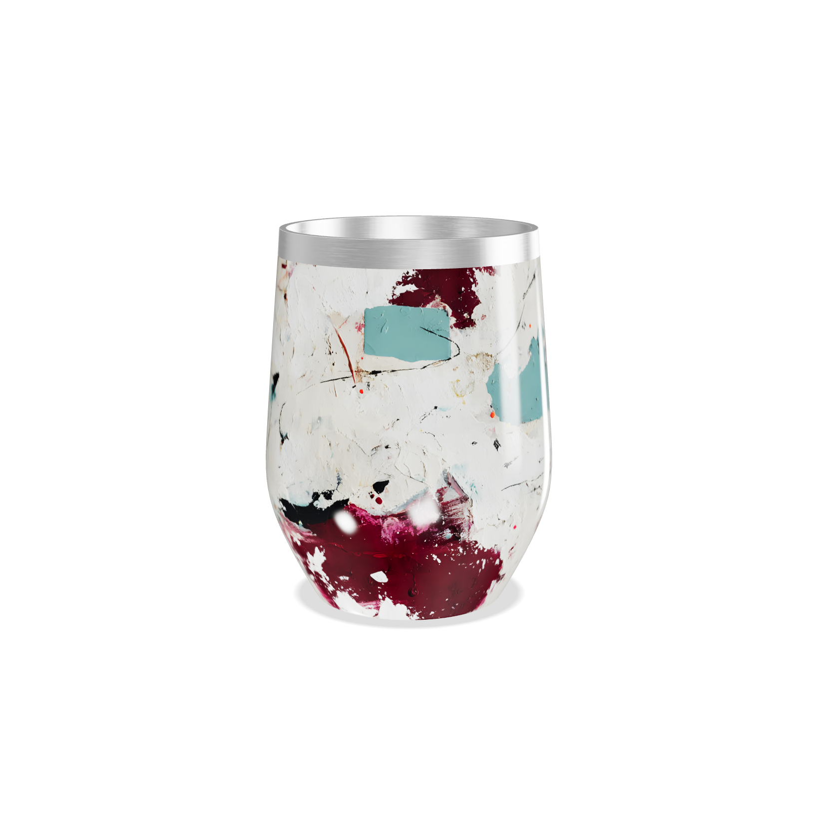 Copo Térmico Slim - Abstrato Colorido Aço Inox