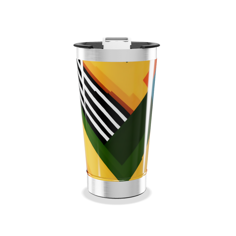 Copo Térmico - Estampa Colorida Geométrica