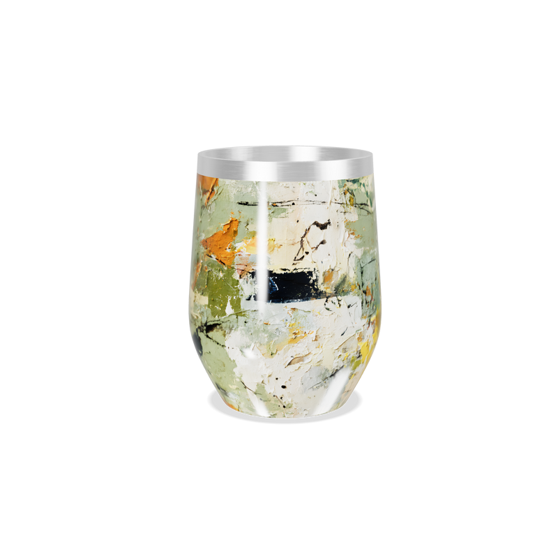 Copo Térmico Slim - Estampa Abstrata Colorida