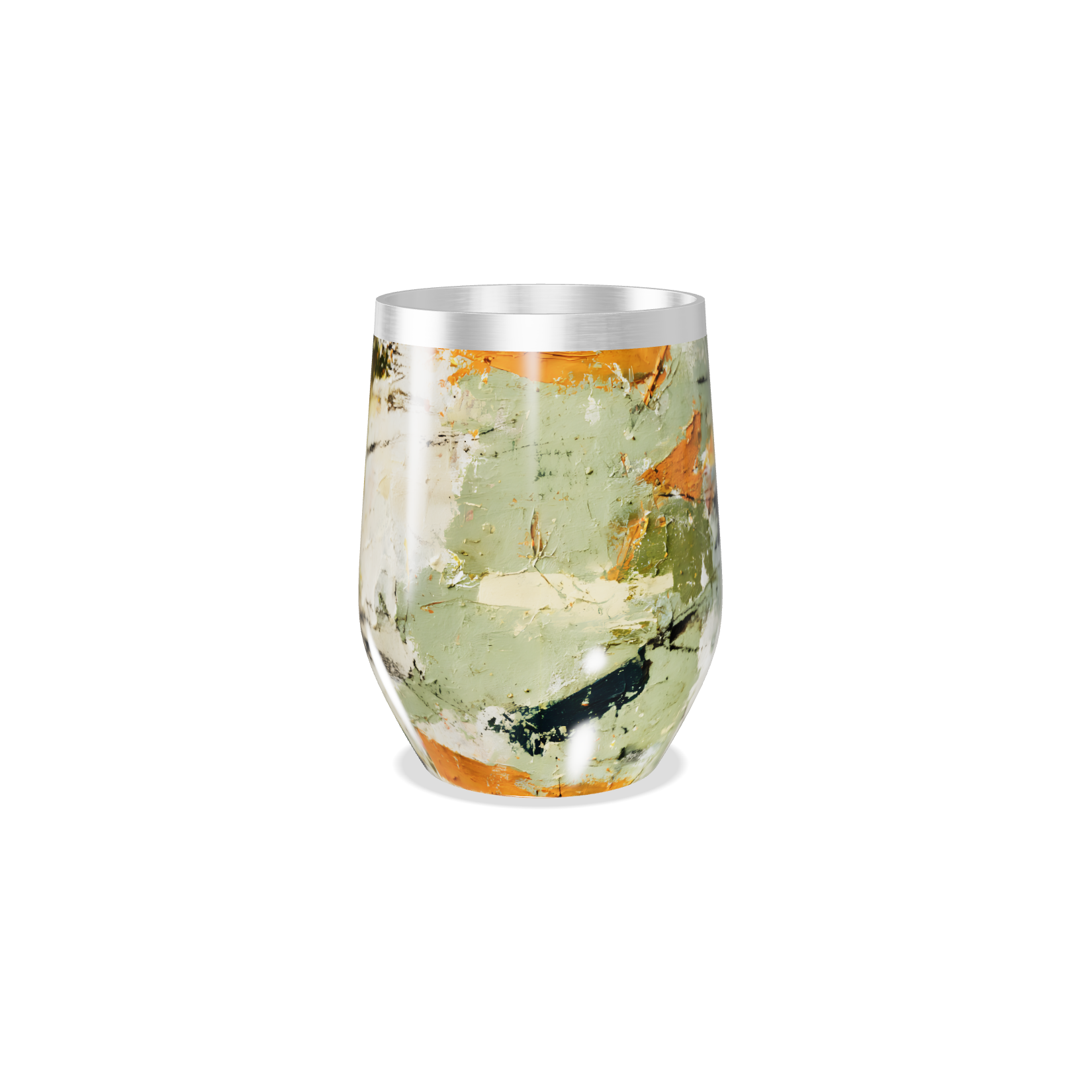 Copo Térmico Slim - Estampa Abstrata Colorida