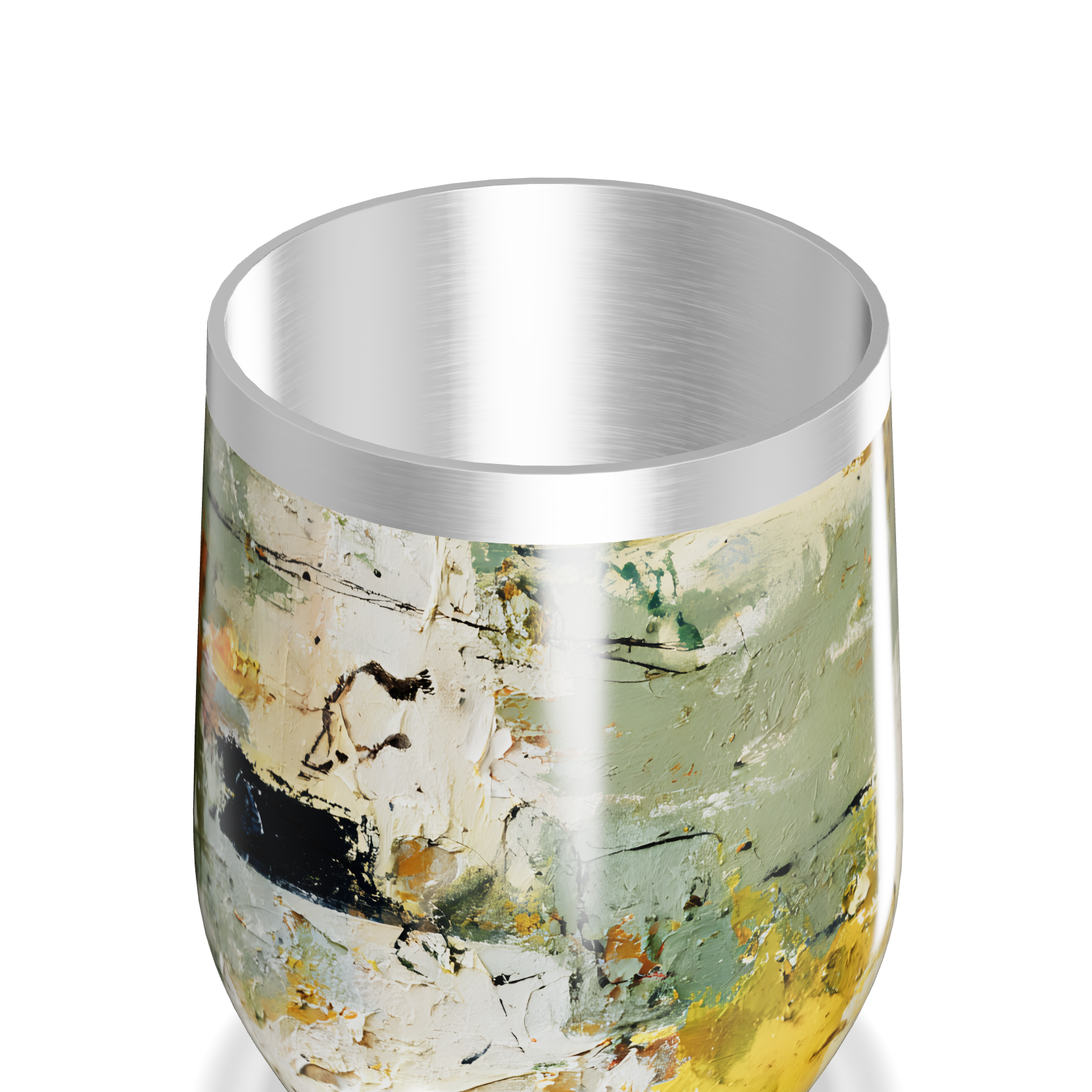 Copo Térmico Slim - Estampa Abstrata Colorida