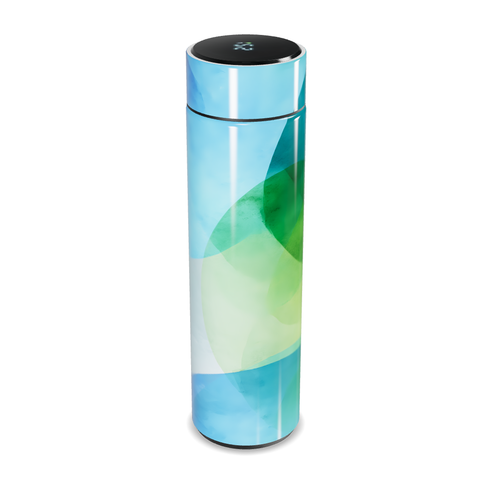 Garrafa Térmica Touch - Estampa Azul Verde