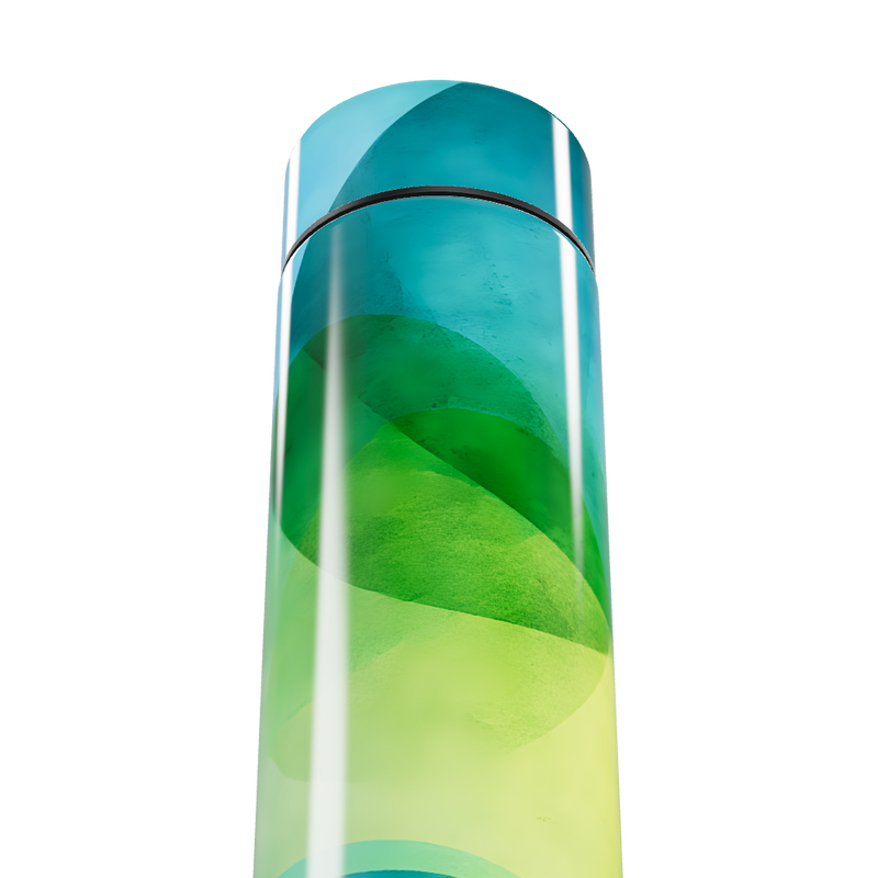 Garrafa Térmica Touch - Estampa Azul Verde