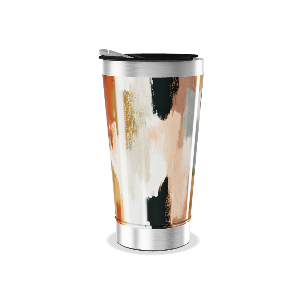 Copo Térmico - Estampa Abstrata Colorida