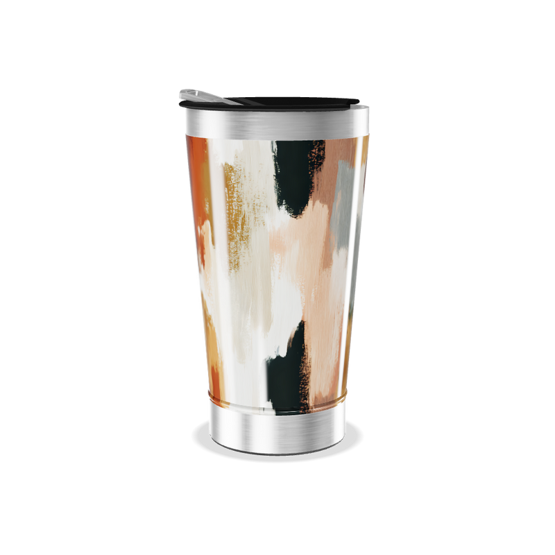 Copo Térmico - Estampa Abstrata Colorida