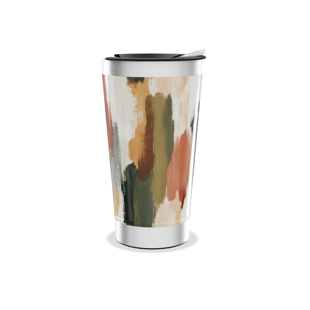 Copo Térmico - Estampa Abstrata Colorida