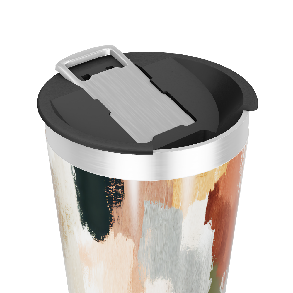 Copo Térmico - Estampa Abstrata Colorida