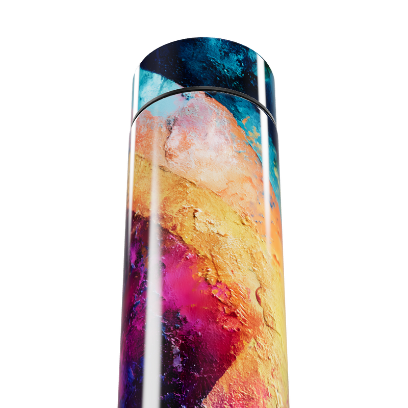 Garrafa Térmica Touch - Estampa Abstrata Colorida