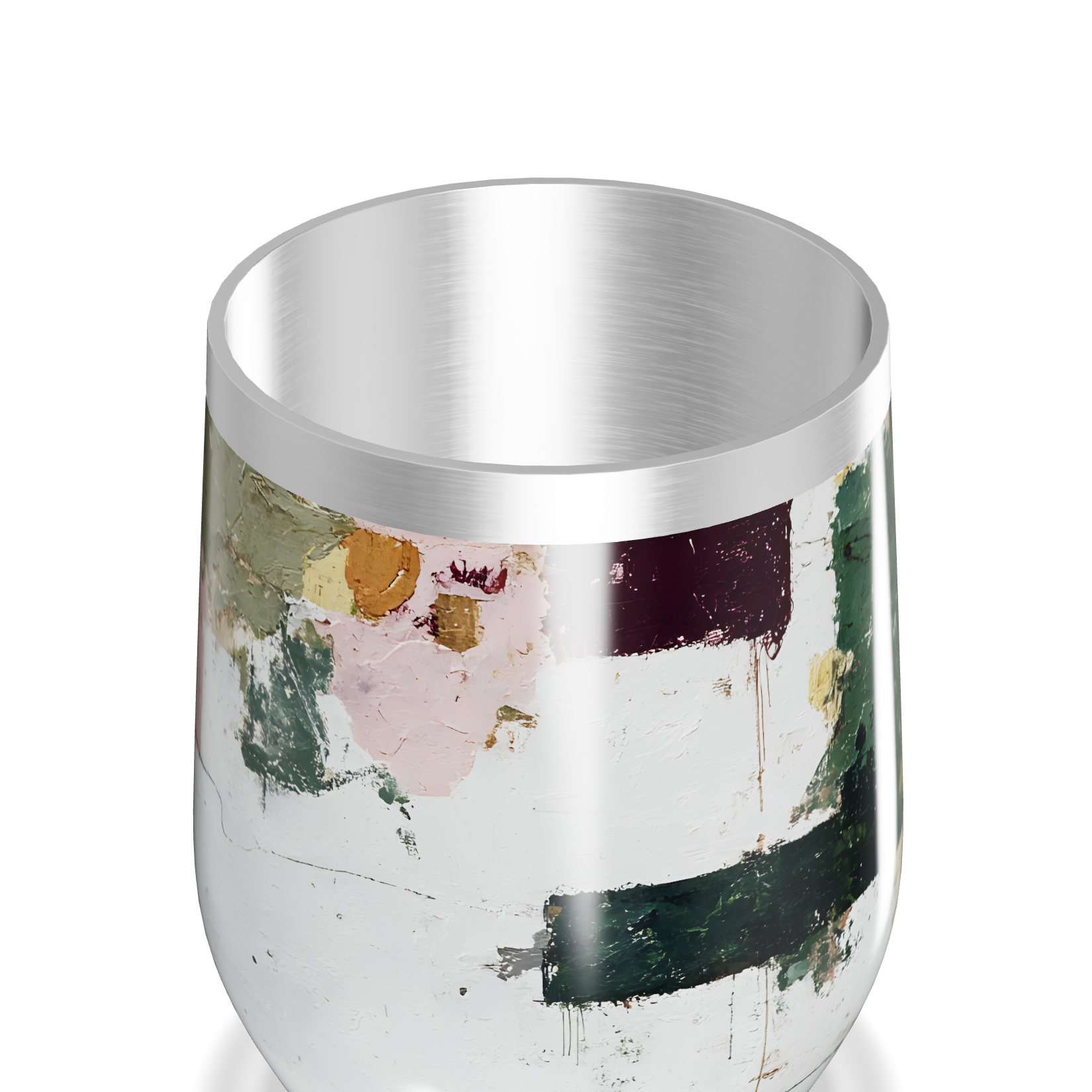 Copo Térmico Slim - Estampa Abstrata Colorida