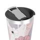 Copo Térmico - Floral Rosa Aço Inox