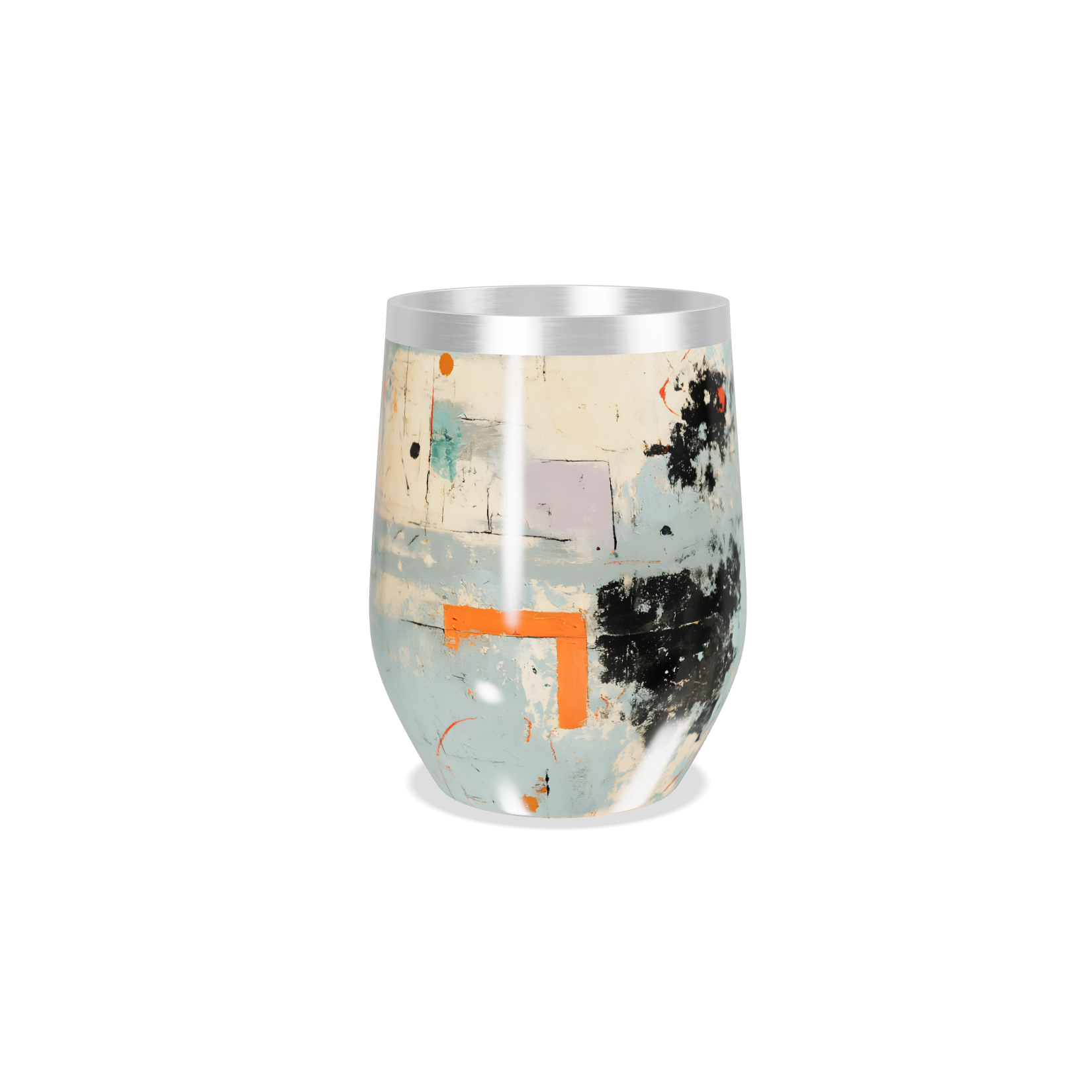 Copo Térmico Slim - Estampa Abstrata Colorida