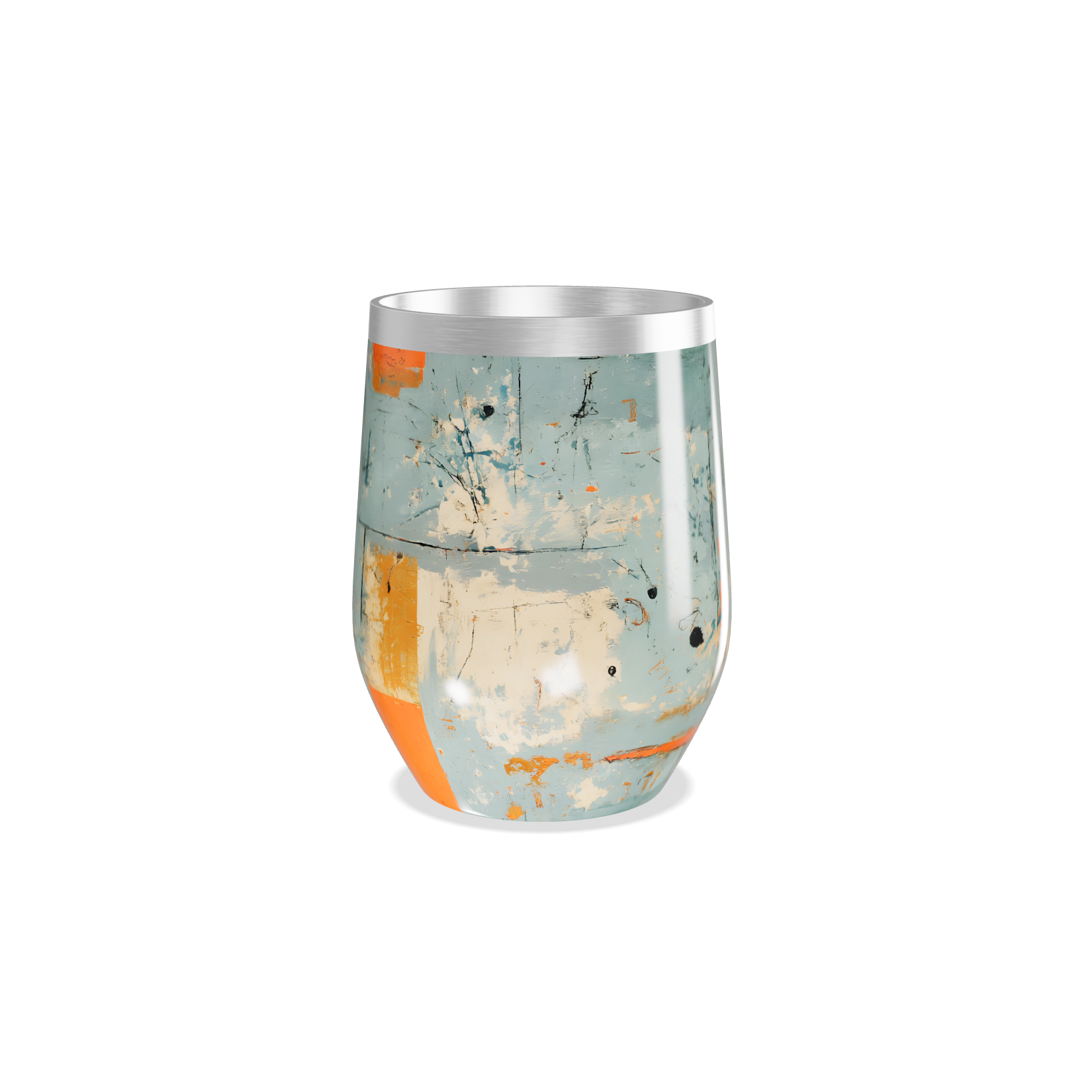 Copo Térmico Slim - Estampa Abstrata Colorida