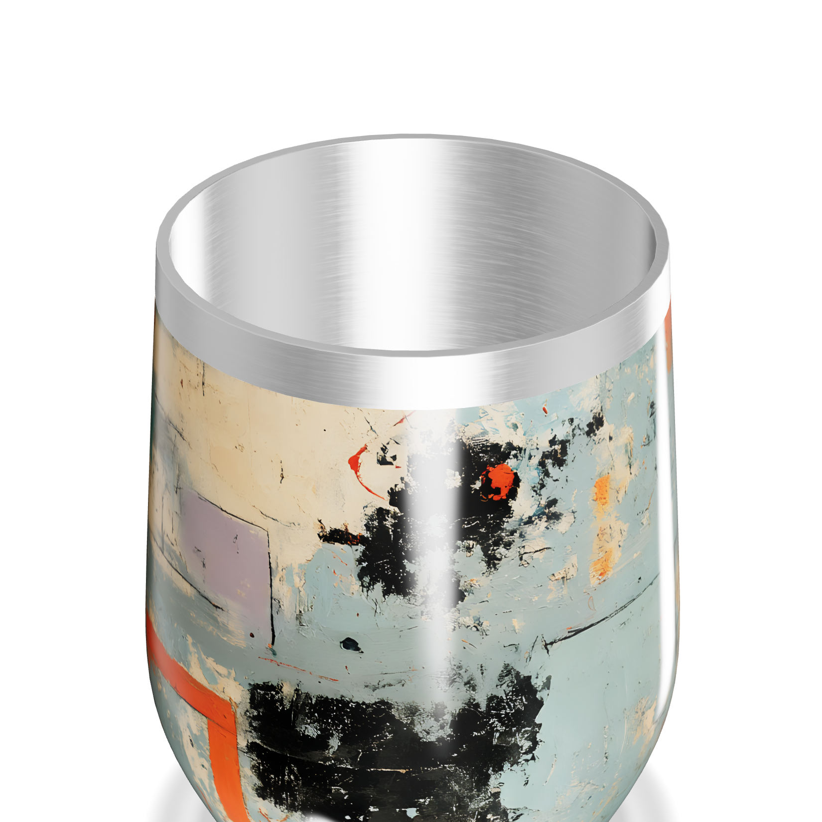 Copo Térmico Slim - Estampa Abstrata Colorida