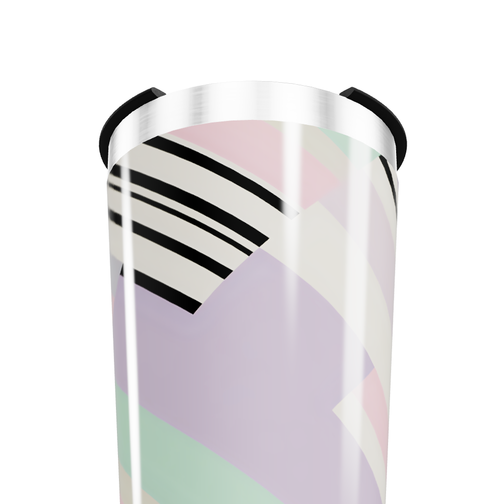 Copo Térmico - Estampado Listras Coloridas