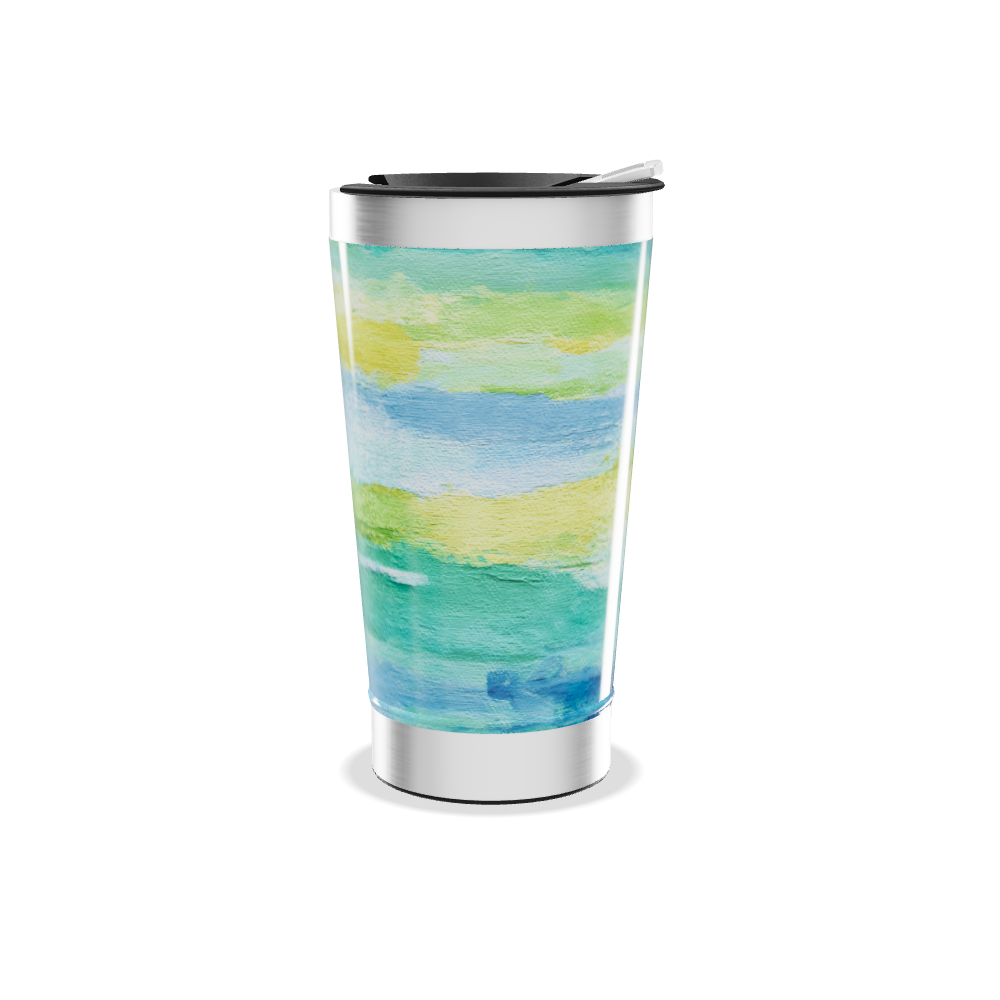 Copo Térmico - Estampa Aquarela Colorida