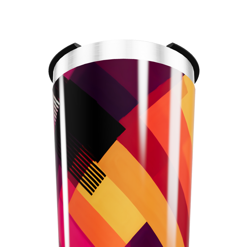 Copo Térmico - Estampa geométrica colorida
