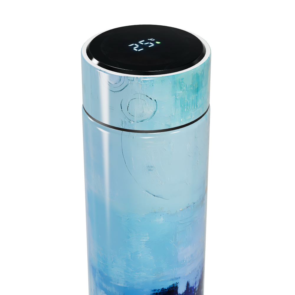 Garrafa Térmica Touch Pintura Azul