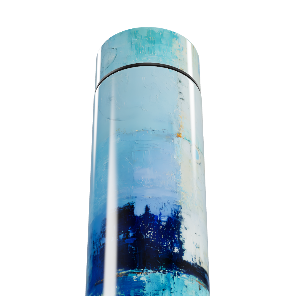 Garrafa Térmica Touch Pintura Azul
