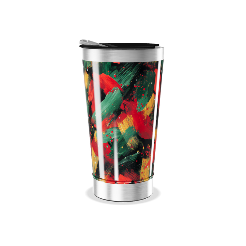Copo Térmico - Estampa Colorida Abstrata