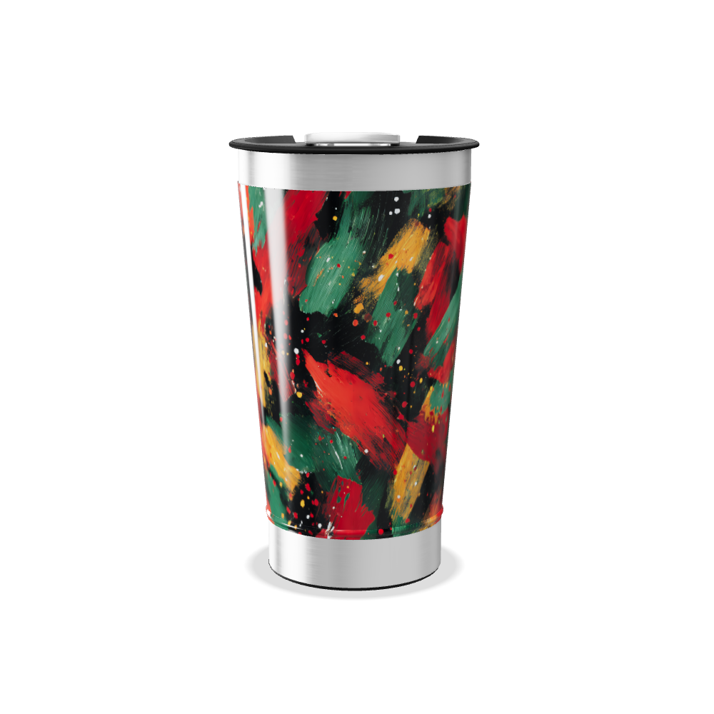 Copo Térmico - Estampa Colorida Abstrata