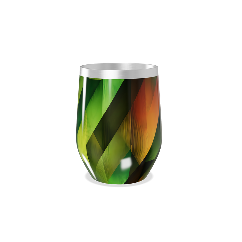 Copo Térmico Slim - Estampa Geométrica Colorida