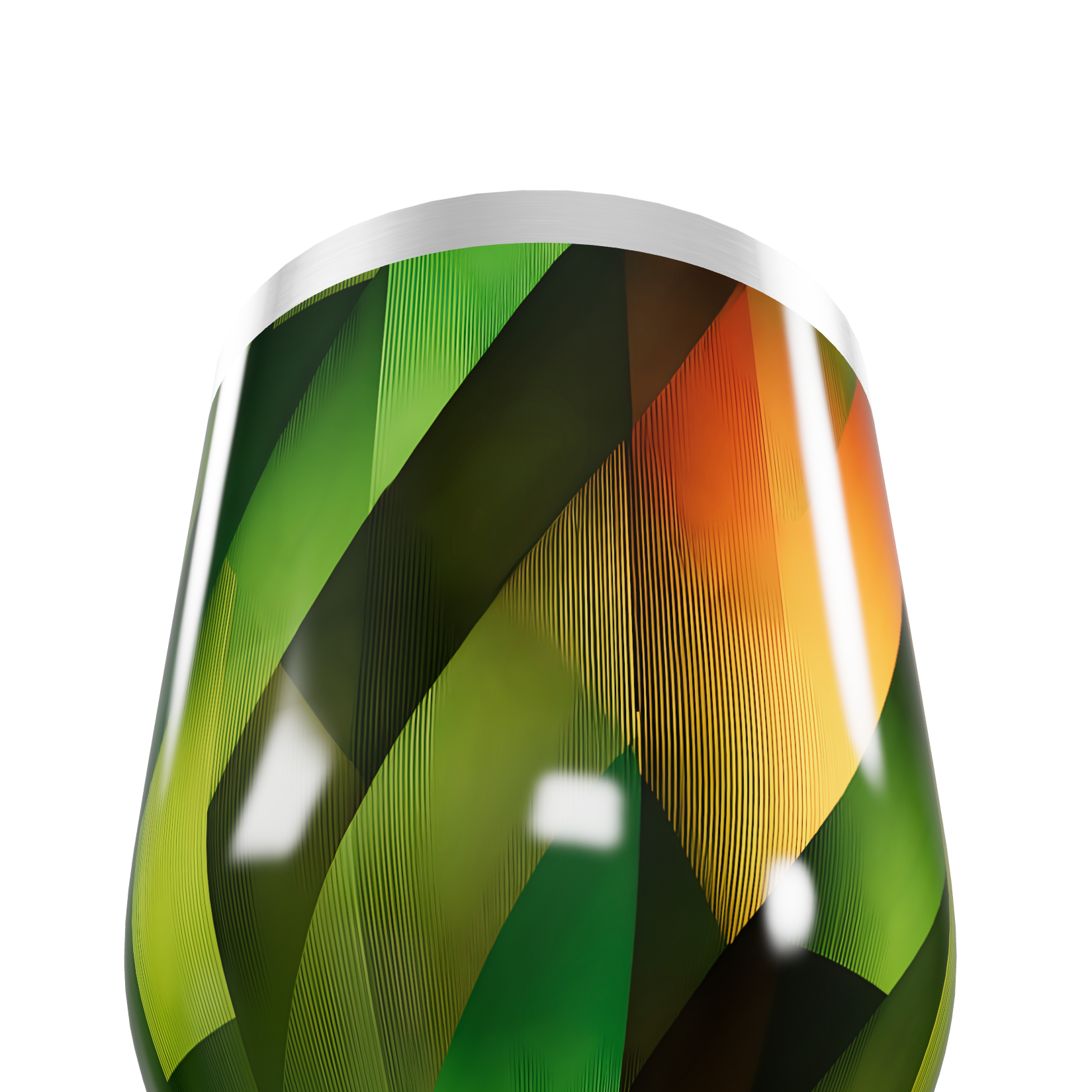 Copo Térmico Slim - Estampa Geométrica Colorida