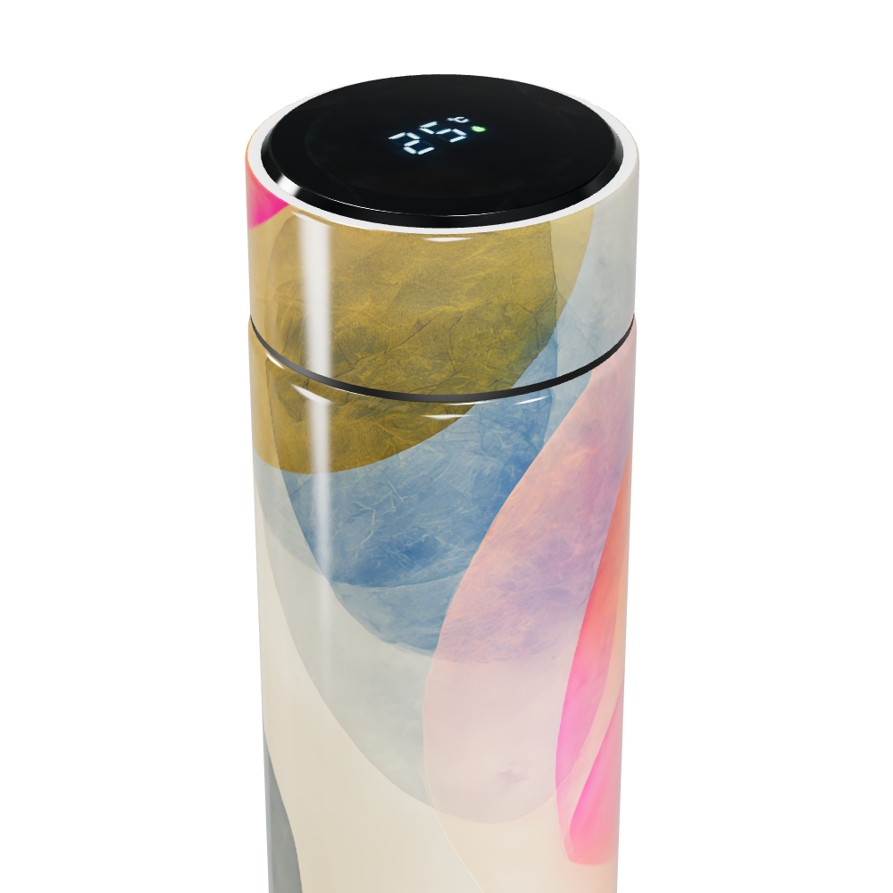 Garrafa Térmica Touch - Abstrata Multicolorida