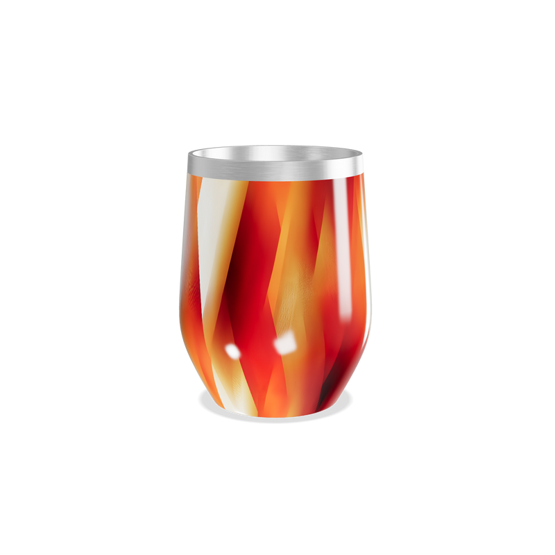 Copo Térmico Slim - Estampa Laranja Aço Inox