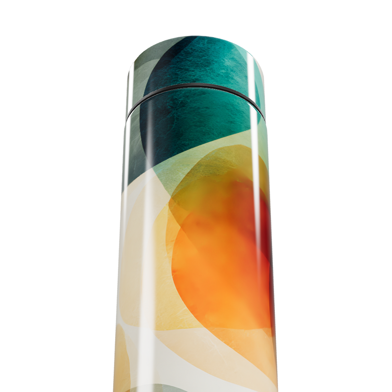 Garrafa Térmica Touch - Estampa Colorida Abstrata