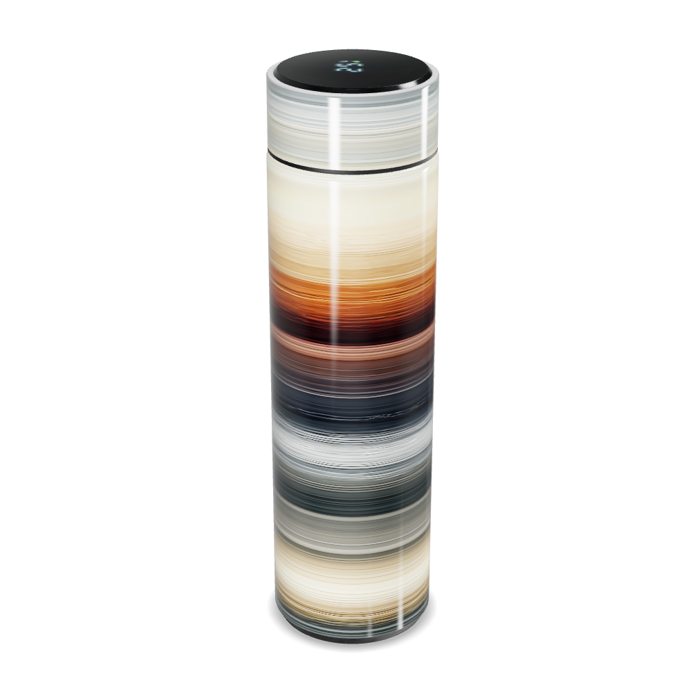 Garrafa Térmica Touch - Listras Coloridas Aço