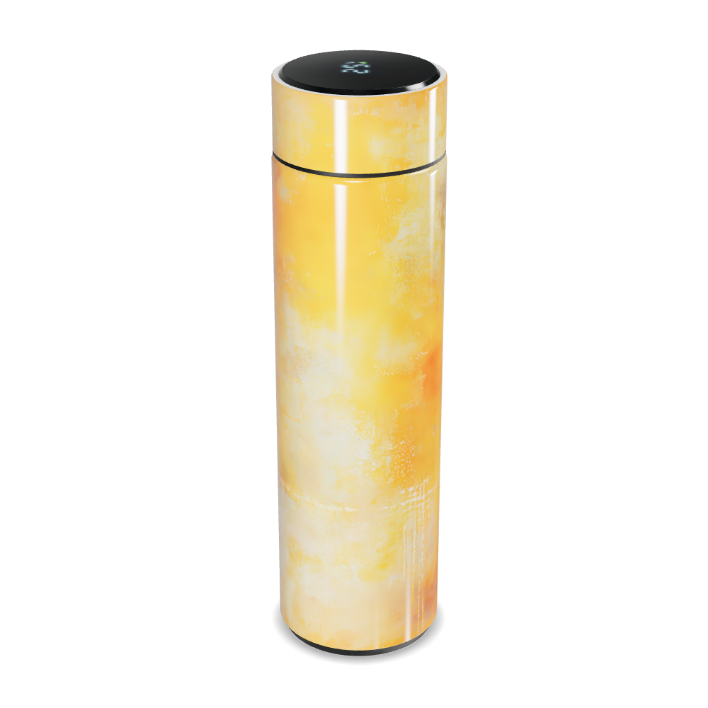 Garrafa Térmica Touch - Amarela com Display Digital