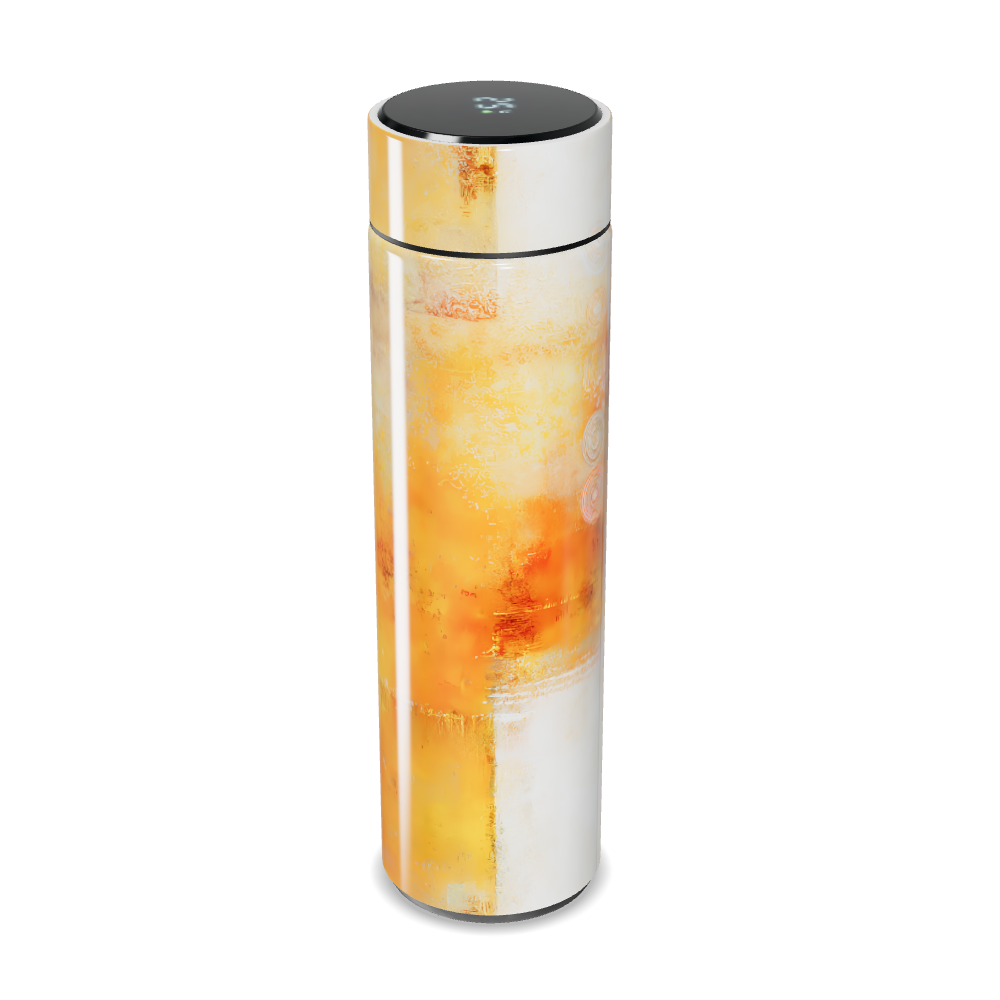 Garrafa Térmica Touch - Amarela com Display Digital