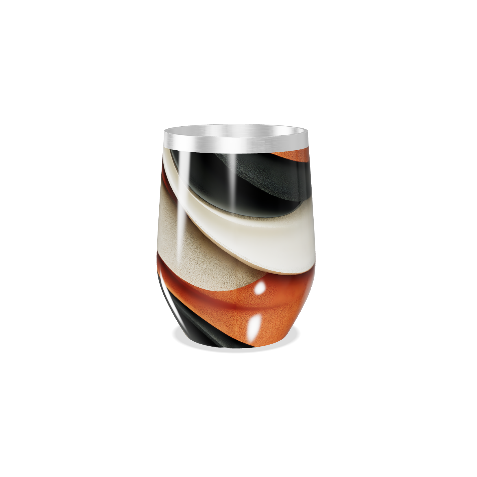 Copo Térmico Slim - Colorido Abstrato Inox