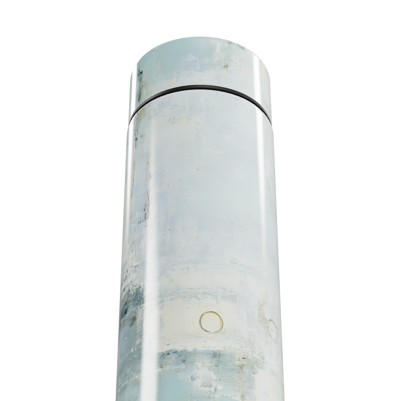 Garrafa Térmica Touch - Branco Digital Inox