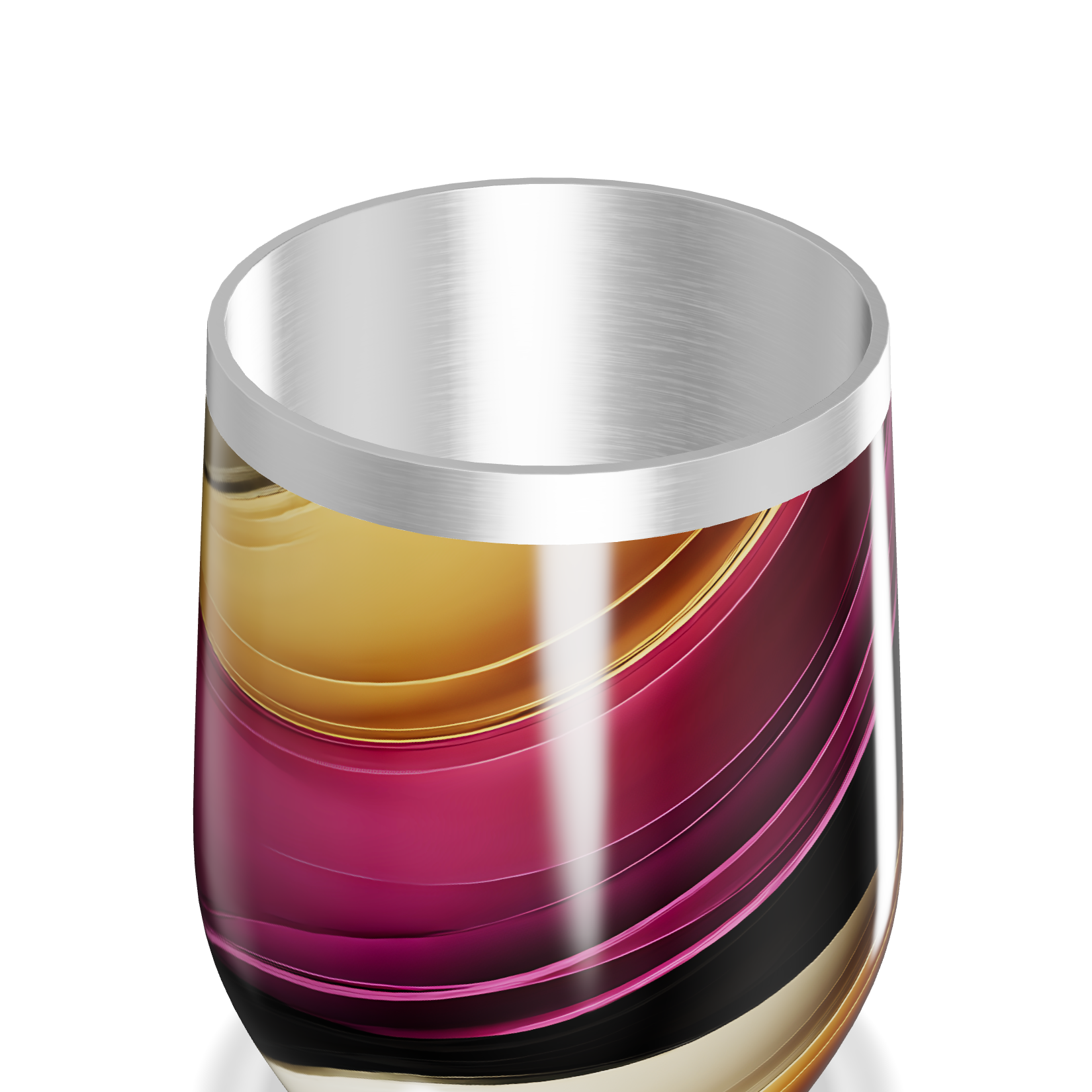 Copo Térmico Slim - Colorido com Listras