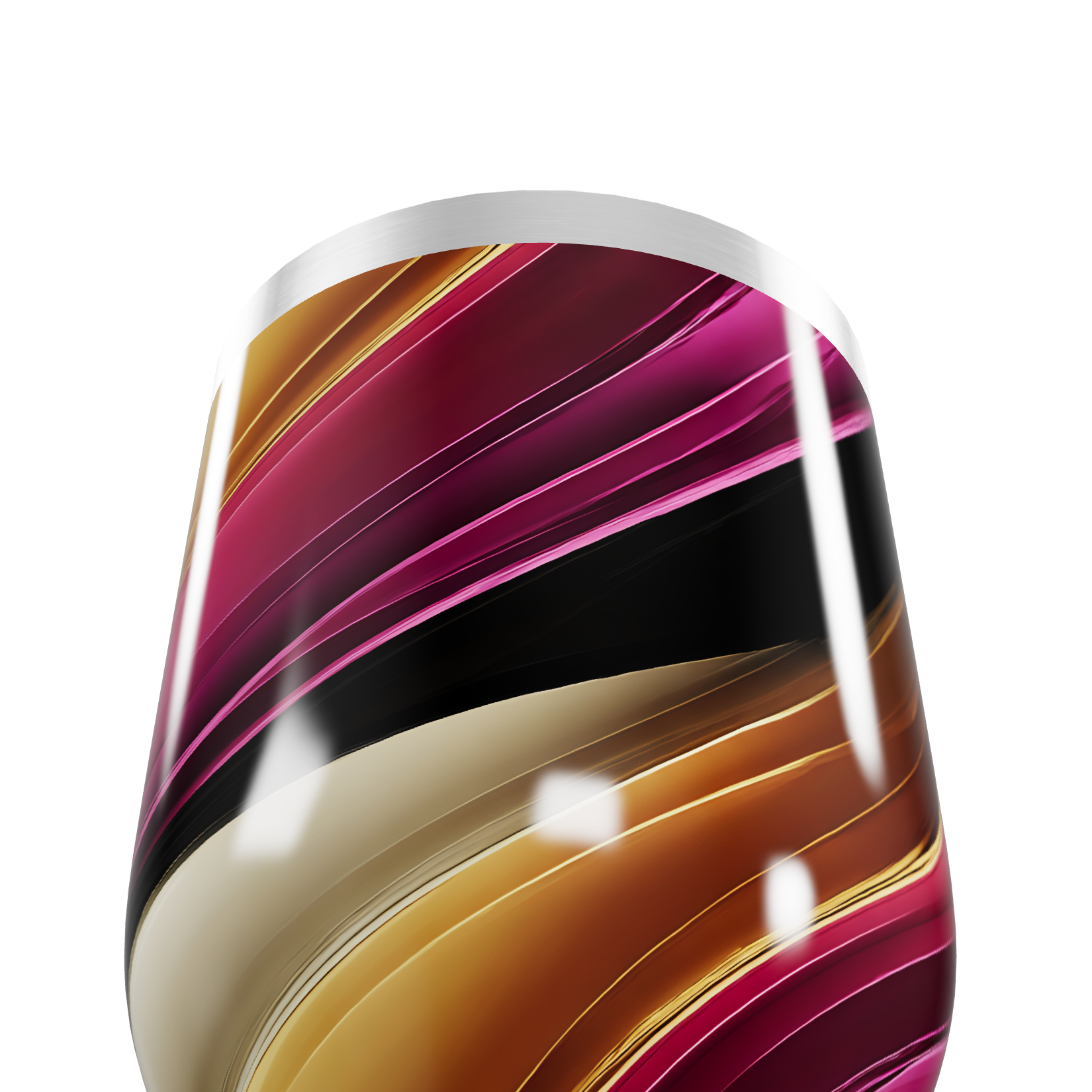 Copo Térmico Slim - Colorido com Listras