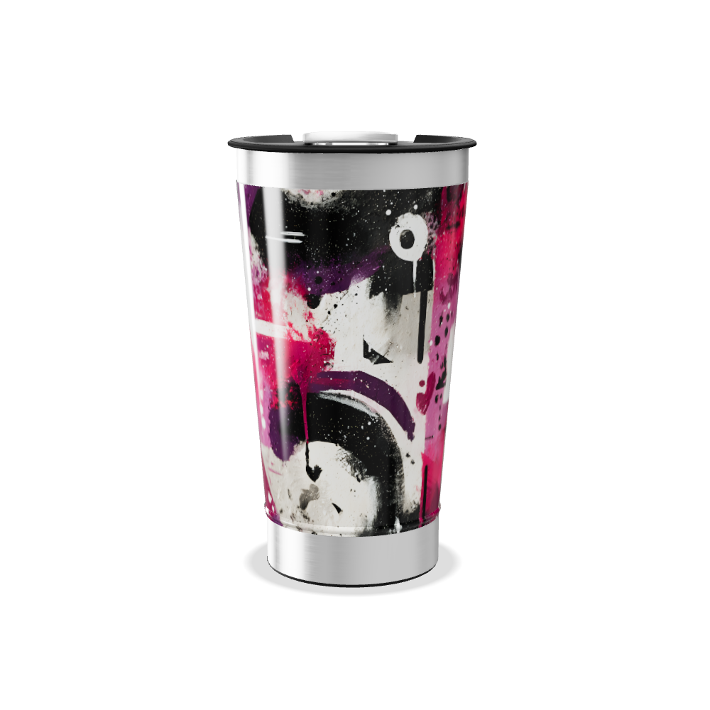 Copo Térmico - Arte Abstrata Colorida