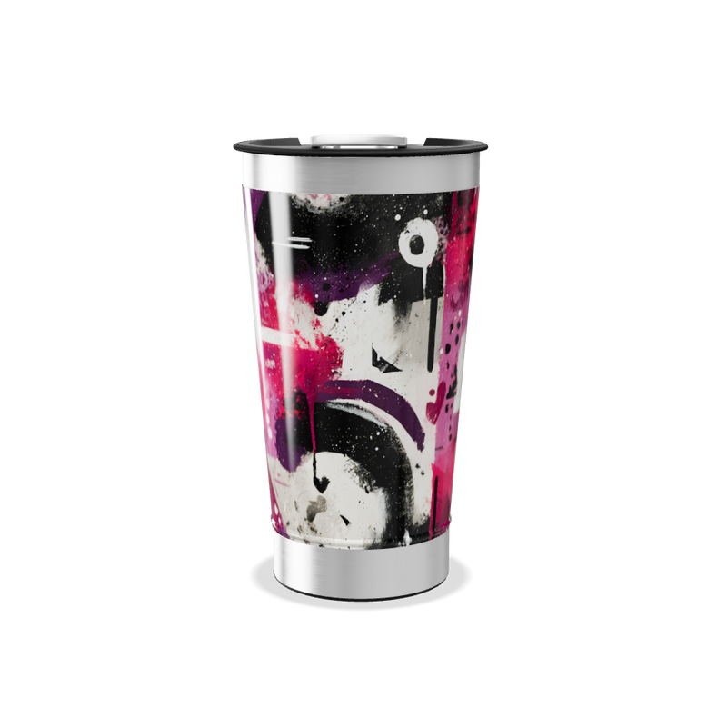 Copo Térmico - Arte Abstrata Colorida