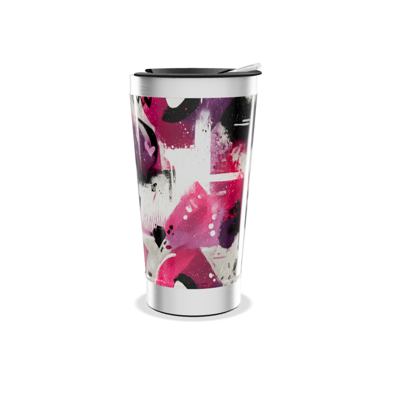 Copo Térmico - Arte Abstrata Colorida