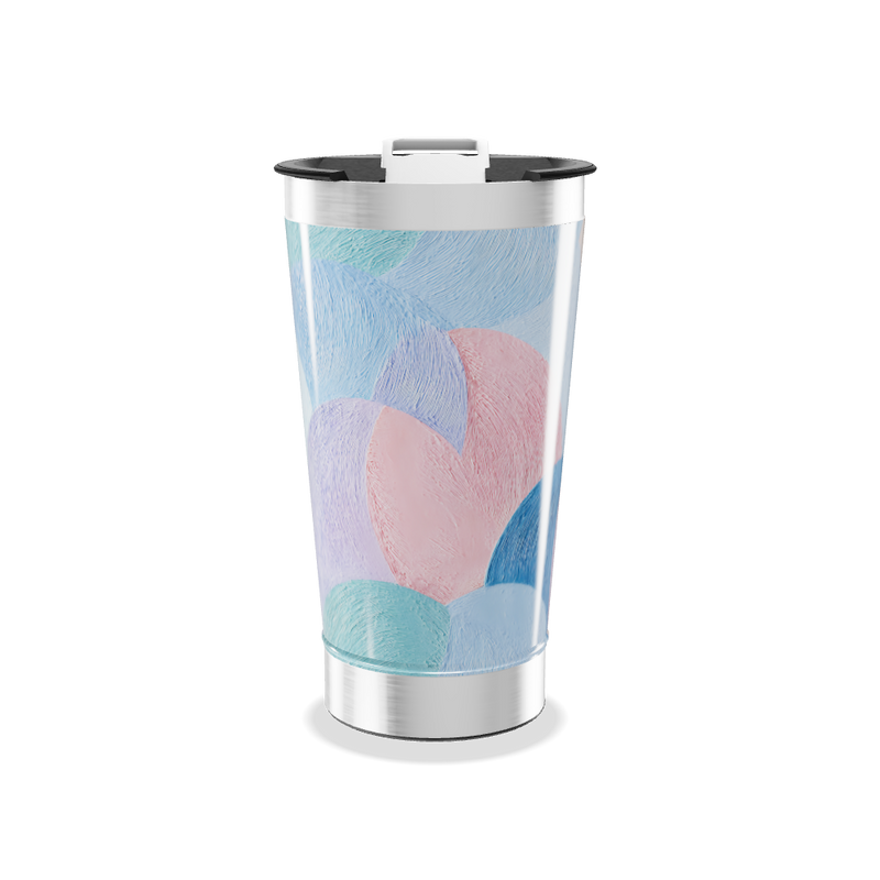 Copo Térmico - Estampa Cores Pastel