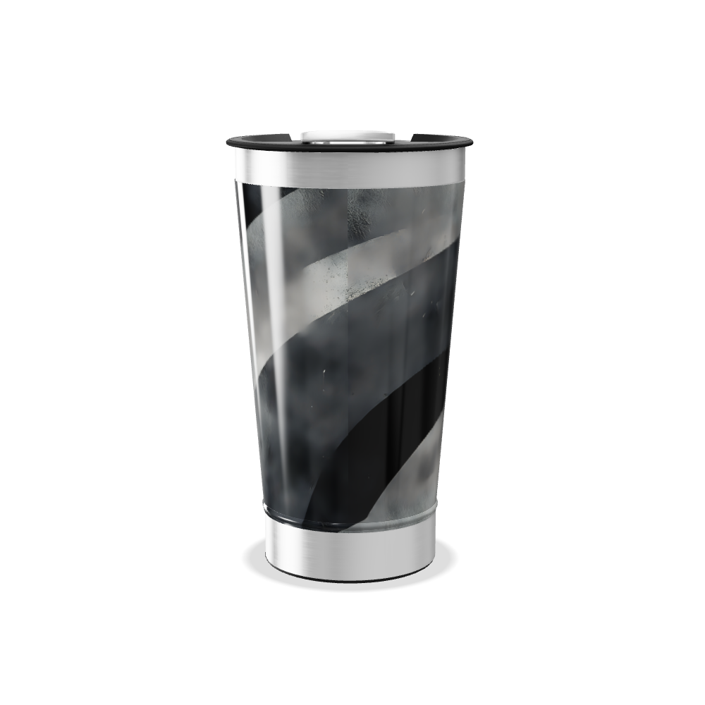 Copo Térmico - Preto Listrado Aço Inox