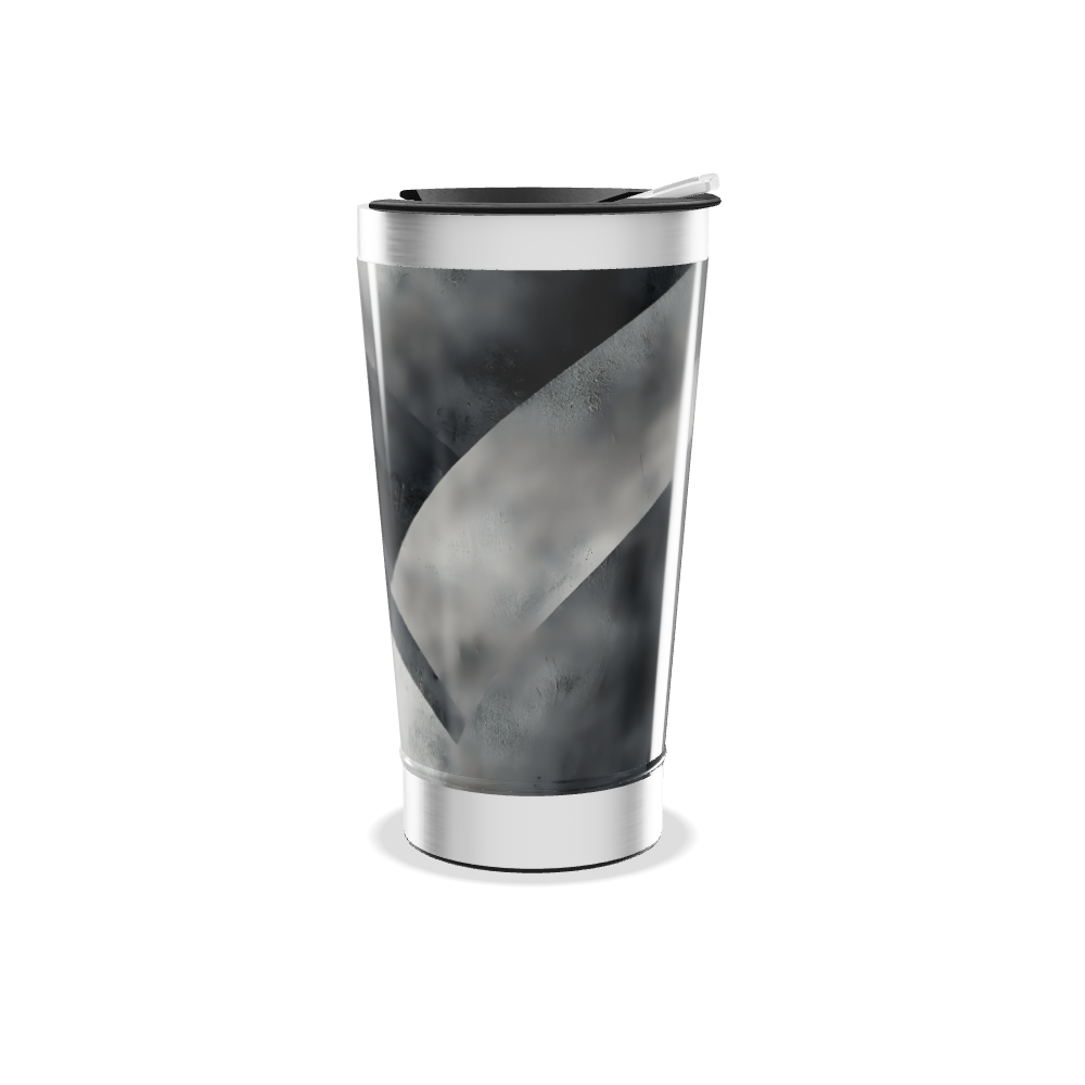 Copo Térmico - Preto Listrado Aço Inox